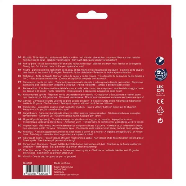 Faber-Castell tusser til børn 36 stk – Faber-Castell filt tip tusser